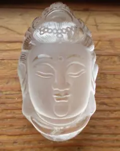 Clear Quartz Kwan Yin Carving sc887d - Picture 1 of 4