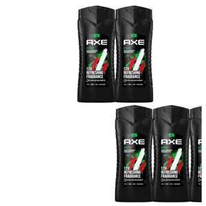 (1L|24.00) 5x250ml Axe Africa 12H Long Lasting 3in1 Body & Hair - Picture 1 of 1