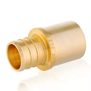 EFIELD 1/2"Pex ×1/2"Male Sweat Adapter Brass Crimp Fittings NoLead Free Shipping - Picture 1 of 7