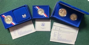 United States Liberty Coins Two Proof Silver Dollars Two Clad Proof Half Dollars - Picture 1 of 4