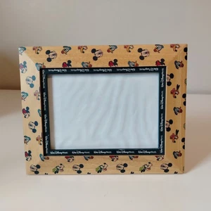 Disney World Photo Frame Mickey Mouse Minnie Friends 5 x 7 Wooden - Foto 1 di 9