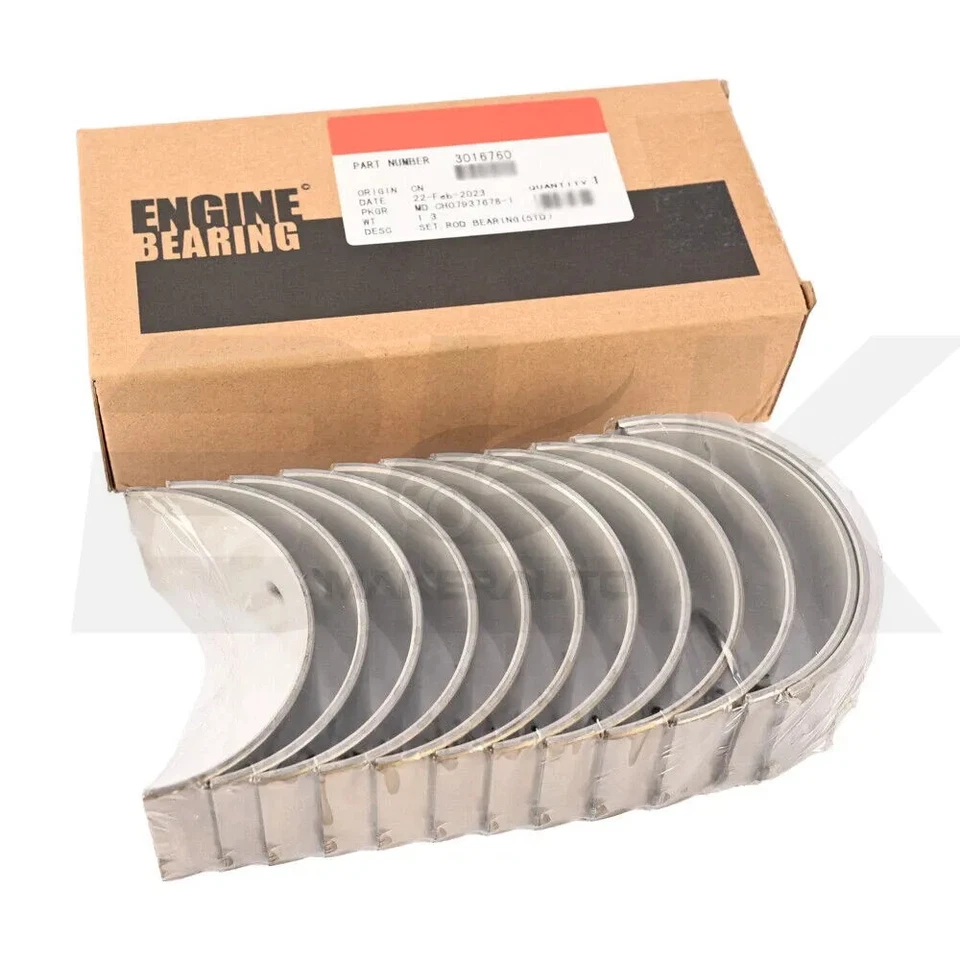 12* BEARING CON ROD STD Standard FOR CUMMINS L10 M11 10 11 3016760 - Изображение 1 из 1