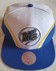 Seattle Mariners Mitchell & Ness O.G. Fit Overhead Snapback Cap Hat 💪 - Picture 1 of 9