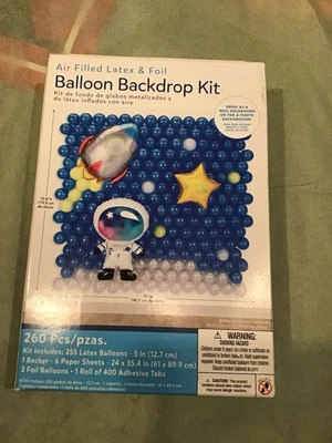 Kit de telón de fondo globo fiesta espacial 260 piezas-nuevo Foto 1 de 2