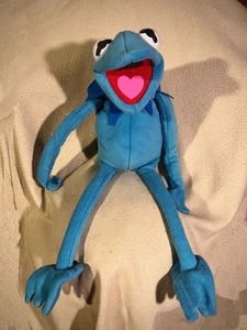 RARE BLUE KERMIT HAND CRAFTED PUPPET ko TOY MUPPETS SESAME STREET RANA RENE ELMO - Picture 1 of 24