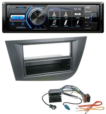 JVC Bluetooth MP3 USB DAB Autoradio für Seat Leon (ab 05) - schwarz - Bild 1 von 4