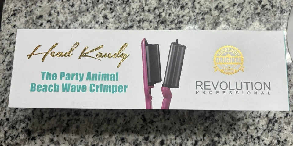 Crimpadora de Playa HEAD KANDY ORIGINAL Estilo Onda Profunda Rosa Foto 1 de 3