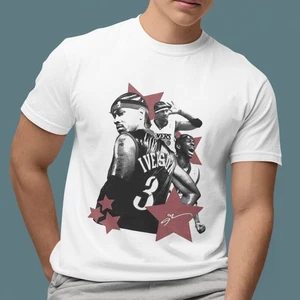Iverson 3 Basketball Grafik T-Shirt Retro Streetwear Vintage 90s Hip Hop Tee - Bild 1 von 5