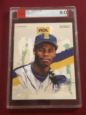 Ken Griffey Jr. PSA 杂志 #26 2024 年 2 月 收藏家封面 PSA 9 — 第 1/2 张图片