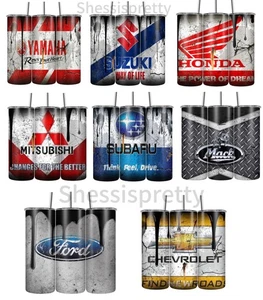 tumbler 20oz yamaha,suzuki,honda,Mitsubishi,subaru,Mack,Ford,chevrolet - Picture 1 of 21