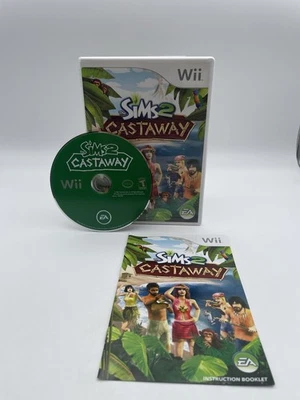 Wii The Sims 2 Castaway (Nintendo Wii, 2007) Complete w/manual Tested VG CIB - Image 1 of 4