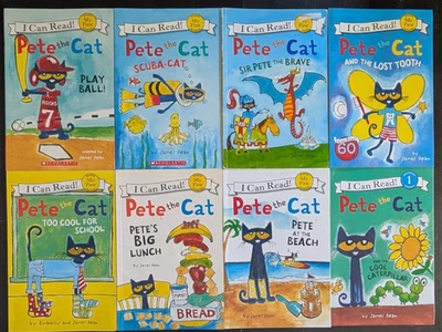 Pete The Cat Books I Can Read 8 Book Lot Children's Readers Paperback Reader - Image 1 of 3
