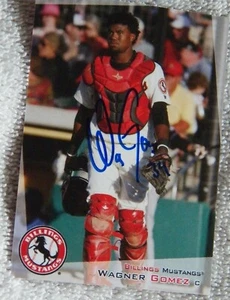 Cincinnati Reds Wagner Gomez Signed 2012 Billings Mustangs Card Auto - Picture 1 of 1
