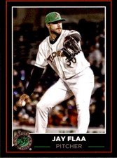 2019 Norfolk Tides Choice #20 Jay Flaa Bismarck North Dakota ND Baseball Card