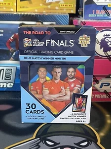 Topps Match Attax 101 Road To UEFA Nations Finals Blue Match Winner Mini Tin - Picture 1 of 4