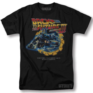 Back To The Future Shirt Delorean Classic Movie Poster Graphic Design T-Shirt - Picture 1 of 1