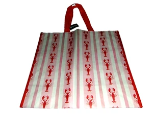 COASTAL Reusable Tote Bag ~ 19" X 18" X 8" ~LOBSTER'S By Marshall's - Picture 1 of 1