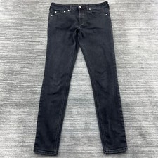 Pacsun Jeans Size 32x32 Mens Skinniest Mid Rise Dark Wash Black Denim