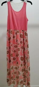 Light Pink Floral Summer Gown, Girls, Size 16, High Low Dress, New With Tag - Picture 1 of 8