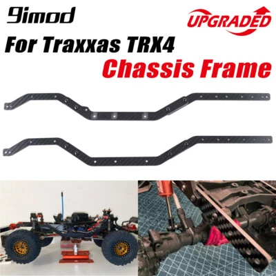 9imod Carbon Fiber Frame Chassis Rails for 1/10 Traxxas TRX4 RC Crawler Parts - Image 1 of 4