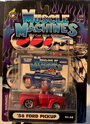 Muscle Machines '56 Ford Pickup  1:64 Diecast   2001 ~ NOS - Image 1 of 3