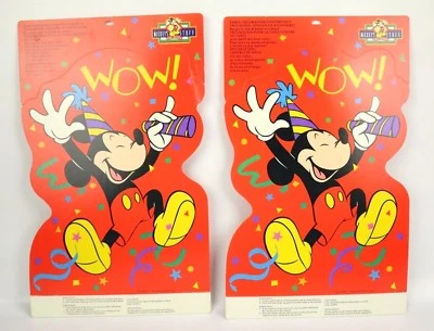VTG 90s Disney Mickey Hallmark Birthday Party Decoration Table decor Ephemera - Image 1 of 4