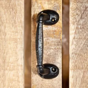 Möbelgriff, Schwarz, Möbelgriffe antik - Schubladengriff, Stoßgriffe,12,0 cm - Bild 1 von 4