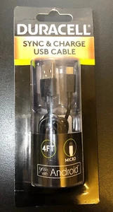 Duracell Sync & Charge USB Cable Micro Model GDU9567 Use With Samsung Android - Picture 1 of 1