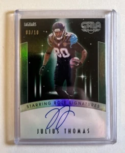 Julius Thomas 2016 Gala /10 Auto Signatures Card Jaguars Broncos Autograph 3/10 - Picture 1 of 2
