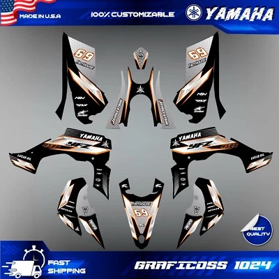 Convient pour YAMAHA YFZ 450R ATV decals stickers graphics kit 2014 2015 2016... - Photo 1/3