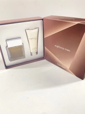 Euphoria Men de Calvin Klein 2 piezas en conjunto para hombres 3,4 oz EDT + 3,4 oz después del afeitado Foto 1 de 4