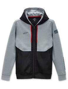 Alpinestars Men's Exotech Tech Hoodie Hoody -Casual Wear Black/Heather Grey - Picture 1 of 5