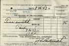 1943 Tiffin Ohio (Oh) Receipt The Standard Oil Company J.N. Lautenmelch