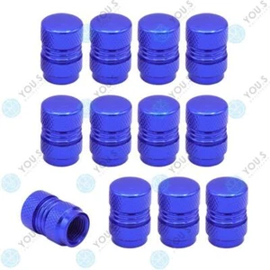 16 Piece You.S Aluminium Valve Caps Blue With Gasket Cover for Car Vehicle Truck - Picture 1 of 1