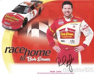 2000 Randy Lajoie signed Bob Evans Chevy Monte Carlo NASCAR postcard - Picture 1 of 1