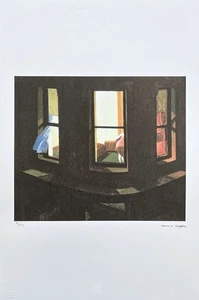 EDWARD HOPPER - Night windows - signed, numbered edition 83/150, 38x57 cm - Picture 1 of 6