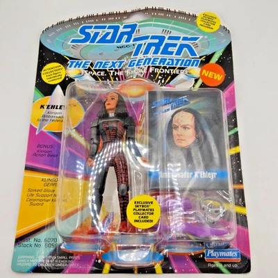 Figura de acción Star Trek TNG K'ehleyr 1993 5" Playmates #6059 nueva en caja Foto 1 de 2