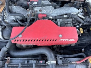 Subaru Impreza Wrx Sti Bug Blob Hawk Eye Alternator Below Cover Alloy Red - Picture 1 of 1