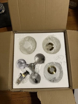 Cubierta de vidrio de hierro moderna de 17"-3 luces globo montaje semi empotrado iluminación  Foto 1 de 3