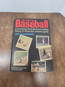 The Story of Baseball Illustrated History Book by John Rosenberg 1966 - Picture 1 of 7
