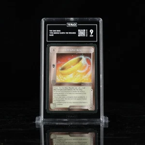 ETIQUETA 9 The One Ring casi nuevo limitado Middle Earth The Wizards CCG LoTR - Imagen 1 de 2