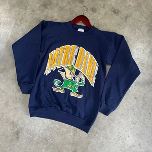 TNT Notre Dame Sweatshirt Vintage Style Graphic Crewneck Pullover Youth - Picture 1 of 5