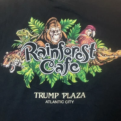 Vintage Rainforest Cafe T Shirt Mens XXL Trump Plaza Atlantic City New Jersey - Image 1 of 4