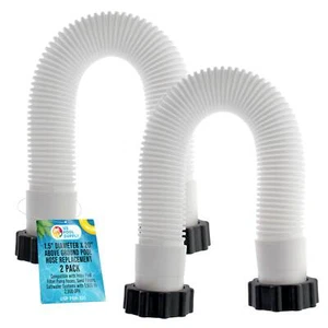 U.S. Pool Supply Above Ground Pool Hose 1.5" Diameter x 20" Long, 2 Pack - Picture 1 of 5