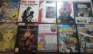 10 Pc Games. Max Payne. Dungeons 2. Spongebob. Madagascar. Tomb Raider. #1. - Picture 1 of 1