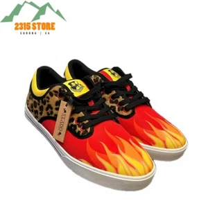 Vlado Spectro 3 Limited Edition Flames & Cheetah seltene Herrenschuhe Größe 10,5 neu mit Etikett - Bild 1 von 8