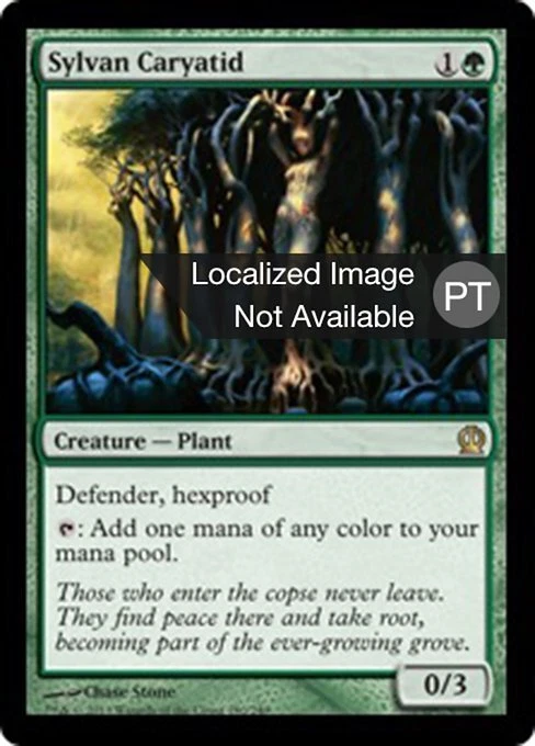 Sylvan Caryatid (PT) - Foil THS Portugese LP MTG - Image 1 of 1