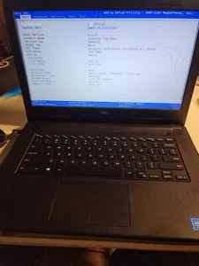 DELL INSPIRON 14-3452 INTEL Pent N3700 1.6GHZ 4GB RAM, 32Gb EMMC, No OS, READ - Picture 1 of 8