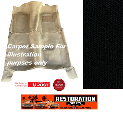 FRONT & REAR MOULDED BLACK LOOP CARPET SUITS KE20 KE25 COROLLA TOYOTA - image 1 of 4