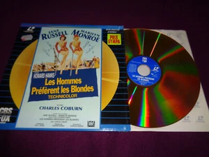 LASER DISC LES HOMMES PREFERENT LES BLONDES MARILYN MONROE/ CBS FOX VIDEO EDV 18 - Picture 1 of 1
